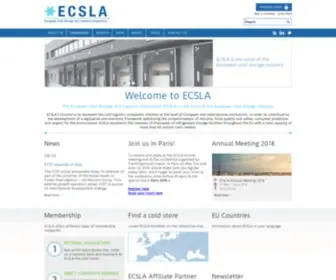 Ecsla.eu(The focus of the organization) Screenshot