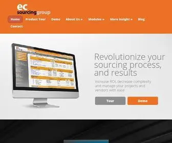 Ecsourcinggroup.com(Esourcing & Strategic Sourcing Solutions) Screenshot
