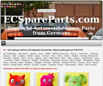 Ecspareparts.com Screenshot