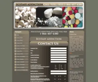 Ecstasy-Addiction.org(Ecstasy Addiction Drug Treatment Rehabilitation Program) Screenshot