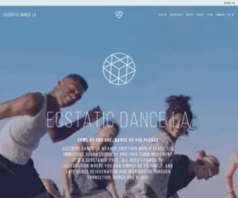 EcstatiCDancela.com(ECSTATIC DANCE LA) Screenshot