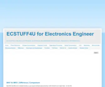 Ecstuff4U.com(ECSTUFF4U for Electronics Engineer) Screenshot