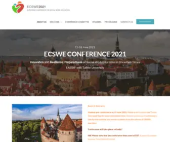 Ecswe2021.org(European Association of Schools of Social Work) Screenshot