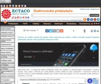 Ectaco.cz(Elektronické překladače Anobic) Screenshot