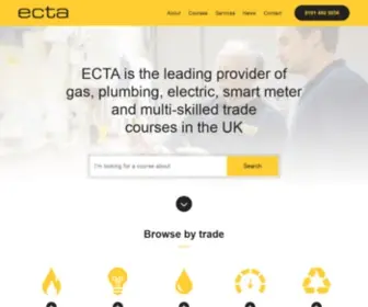 Ectatraining.co.uk(How to Train as an Electrician) Screenshot