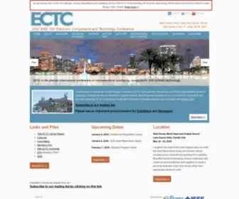 ECTC.net(IEEE Electronic Components and Technology Conference) Screenshot