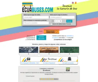 Ecuabuses.com(▷) Screenshot