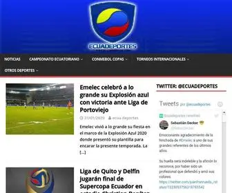 Ecuadeportes.com(Diario online deportivo orgullosamente ecuatoriano) Screenshot