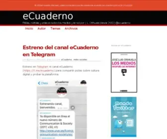 Ecuaderno.com(Cultura digital por J. L. Orihuela (desde 2002)) Screenshot
