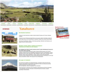 Ecuador-Yanahurco.com(Ecuador Yanahurco Hacienda) Screenshot