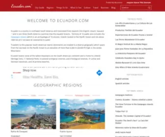 Ecuador.com(Ecuador Travel Guide) Screenshot