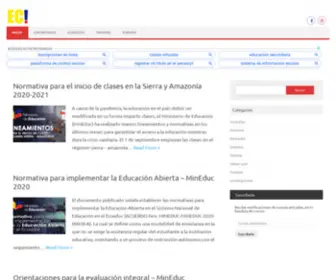 Ecuadoravisos.com(Sectorización Docente) Screenshot