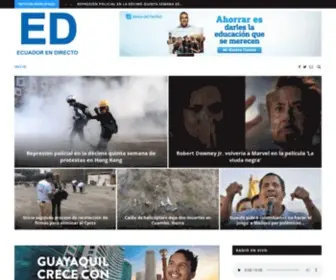 Ecuadorendirecto.com(Portal de noticias de Ecuador y el Mundo) Screenshot