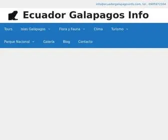 Ecuadorgalapagosinfo.com(Información sobre las islas Galápagos) Screenshot