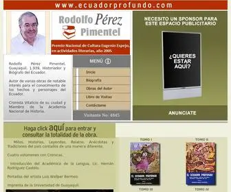 Ecuadorprofundo.com(Bienvenidos al web de Rodolfo Pérez Pimentel) Screenshot