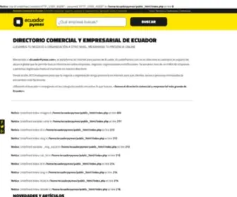 Ecuadorpymes.com(Directorio Comercial y Empresarial de Ecuador) Screenshot