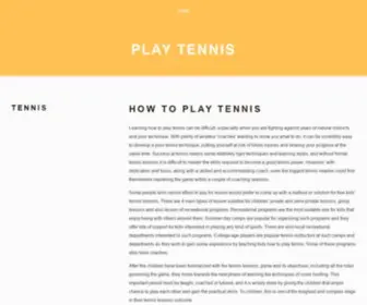 Ecuadortenisclub.com(How to play tennis) Screenshot