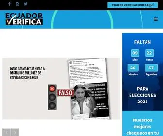 Ecuadorverifica.org(Ecuador Verifica) Screenshot