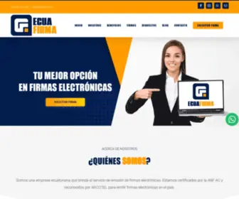 Ecuafirma.com(Firma electrónica Ecuador) Screenshot