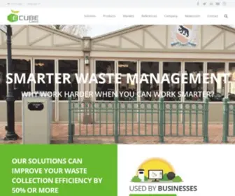 Ecubelabs.com(Smart Waste Management Solutions) Screenshot