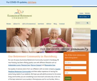 Ecumenicalretirement.com(Ecumenical Retirement Community) Screenshot