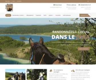 Ecuriedes4Lacs.com(Randonnées à cheval dans le Jura) Screenshot