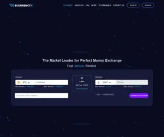 Ecurrencyx.net(Buy, Sell and Currency exchange, Cryptocurrency exchange, E-currency exchange) Screenshot