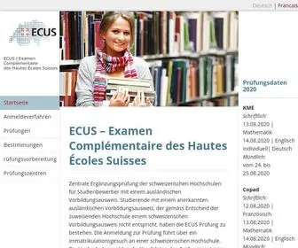 Ecus-EDU.ch(ECUS) Screenshot