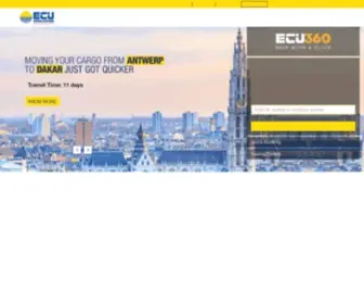 Ecuworldwide.com(Leading International Cargo & Air Freight Logistics Company) Screenshot
