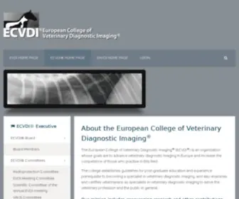 Ecvdi.org(Texte european college of veterinary diagnostic imaging®) Screenshot