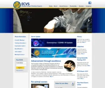 ECVS.org(European College of Veterinary Surgeons) Screenshot