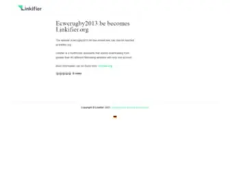 Ecwcrugby2013.be(Becomes) Screenshot