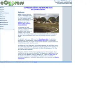 Ecypress.com(Cypress Gardens Adventure Park in Florida) Screenshot