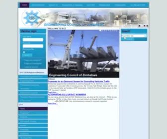 ECZ.co.zw(Engineering Council of Zimbabwe) Screenshot