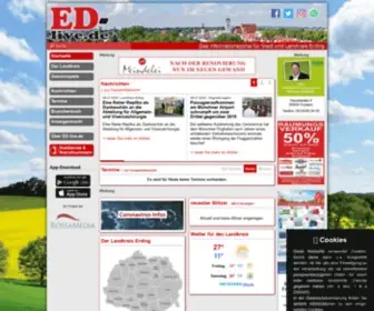 ED-Live.de(Aktuelle Informationen aus dem Landkreis Erding) Screenshot