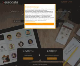 ED-Portal.de(Zeiterfassung und Personaleinsatzplanung online von eurodata) Screenshot