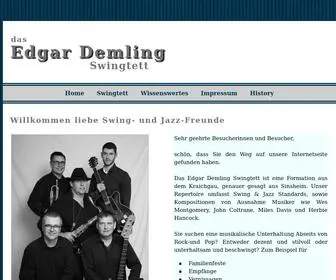 ED-Swingtett.de(Edgar Demling Swingtett) Screenshot