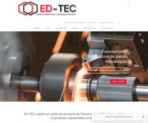 ED-Tec.com(Fournitures industrielles et Mécanique de Précision) Screenshot