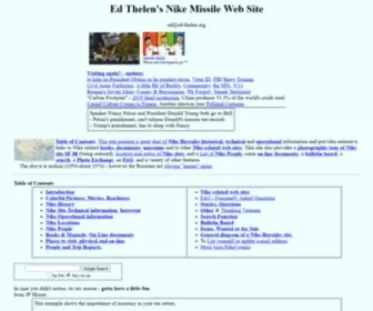 ED-Thelen.org(Ed's Nike Missile Web Site) Screenshot