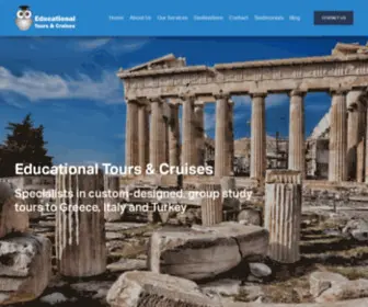 ED-Tours.com(Educational Tours & Cruises) Screenshot