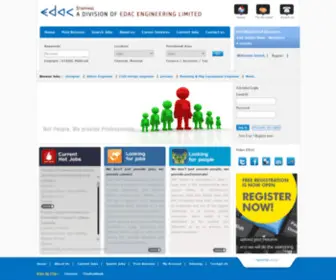 Edacstaffing.com(EDAC Staffing Solution Pvt) Screenshot