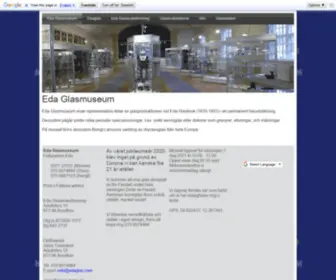 Edaglas.com(Eda Glasmuseum) Screenshot