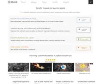 Edale.co(Care for financial and business assets) Screenshot