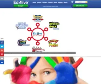 Edalive.com(Boost your child's learning with the EdAlive Online Learning websites) Screenshot