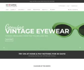 Edandsarna.com(Explore genuine vintage designer eyewear from the 1960s) Screenshot