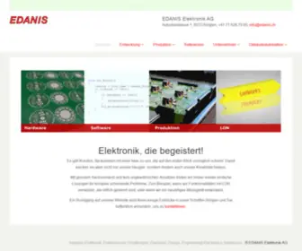 Edanis.ch(Edanis Elektronik AG) Screenshot