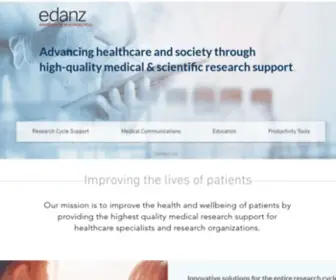 Edanzgroup.com(English Editing & Researcher Services) Screenshot