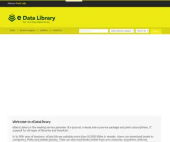 Edatalibrary.com(Your One Step Digital Library Solution) Screenshot