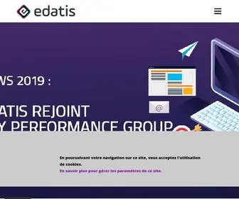 Edatis.com(Editeur de solutions emailing et Data pour TPE/PME) Screenshot