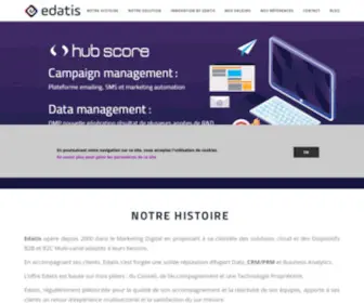 Edatis.fr(Editeur de solutions emailing et Data pour TPE/PME) Screenshot